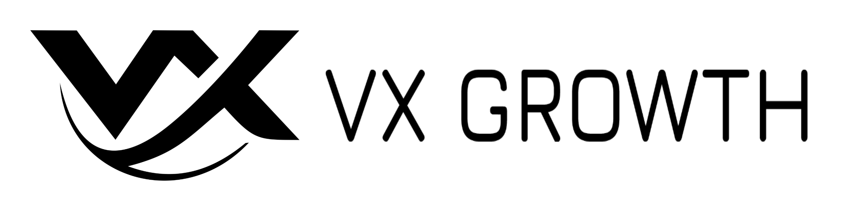 Assinatura Horizontal · Monocromática Preta
